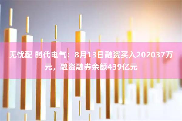 无忧配 时代电气：8月13日融资买入202037万元，融资融券余额439亿元